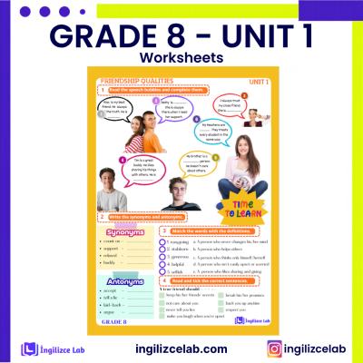Grade 8 Unit 1 Friendship Qualities 