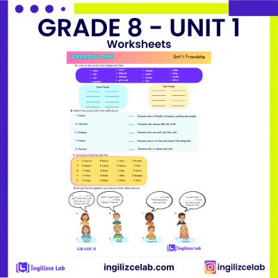 Grade 8 Unit 1 Friendship Qualities 2