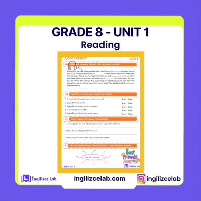 Grade 8 Unit 1 Reading 1