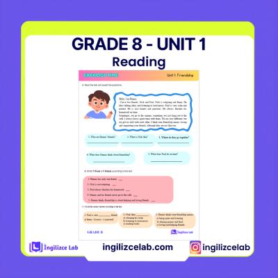 Grade 8 Unit 1 Reading 2