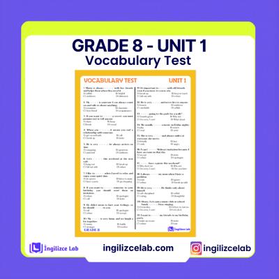 Grade 8 Unit 1 Vocab Test 1