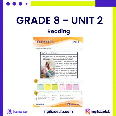 Grade 8 Unit 2 Reading 1