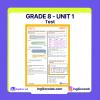 Grade 8 Unit 1 Test 1